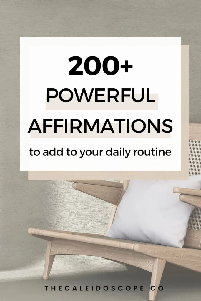 daily powerful and positive affirmations