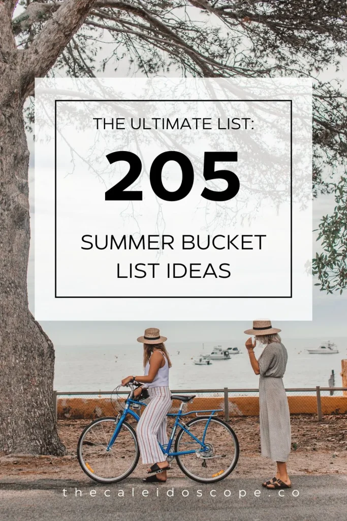 adult summer bucket list ideas - two woman one on a bicycle