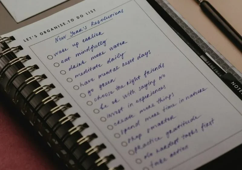 a list of new year resolutions