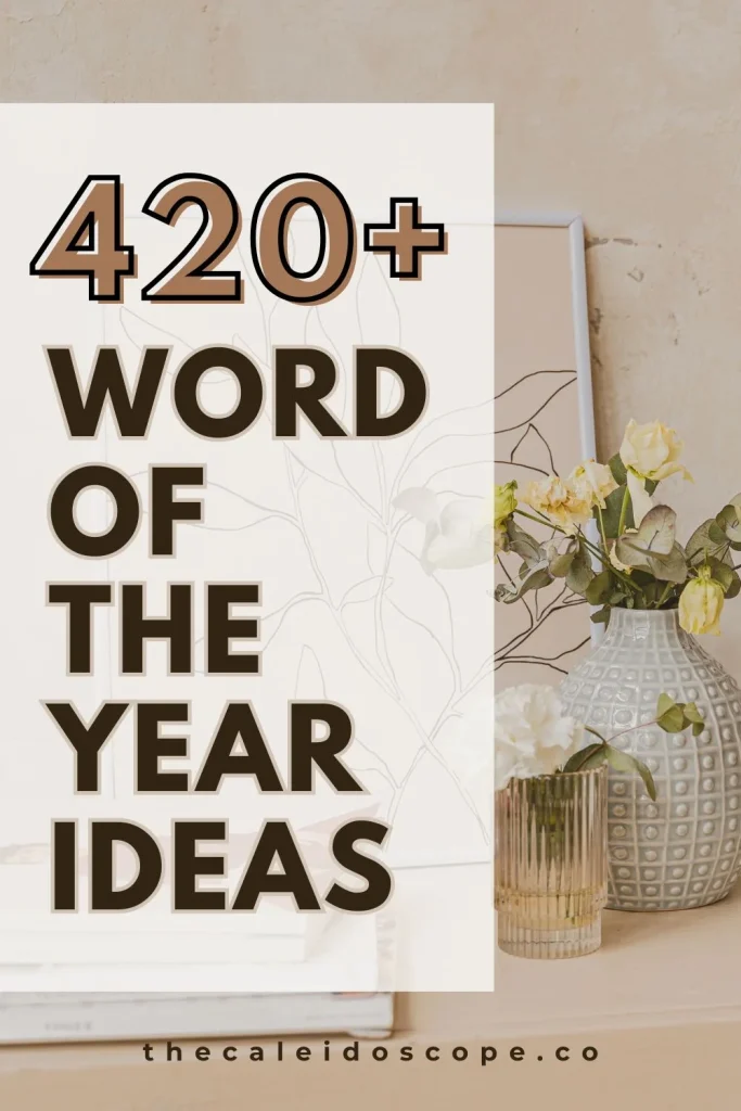 420+ word of the year ideas