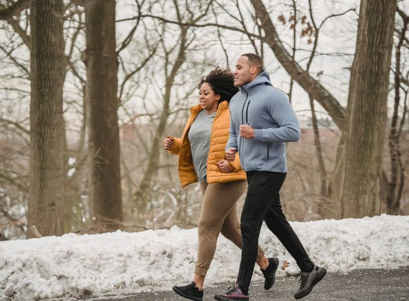 couple running together