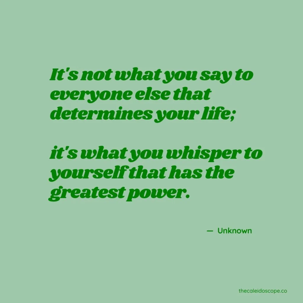 Thankful Friday Eve Quotes: “It's not what you say to everyone else that determines your life; it's what you whisper to yourself that has the greatest power.”  — Unknown 