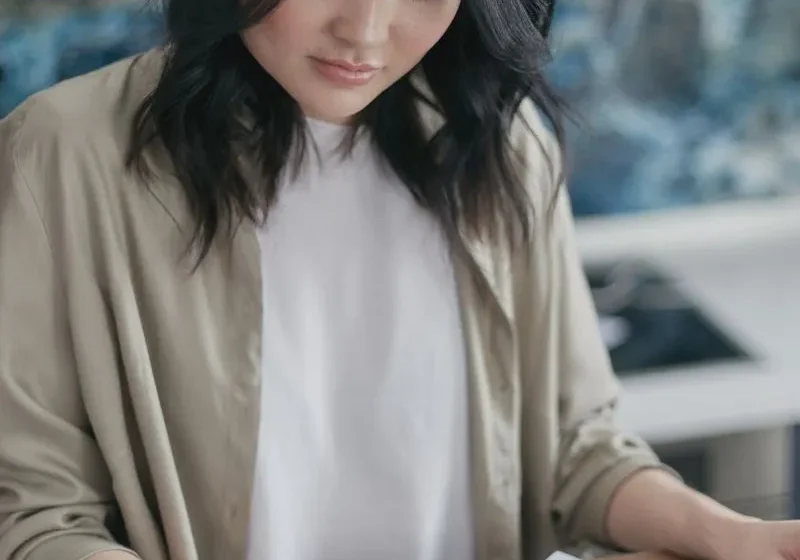 woman doing with calculator doing financial planning