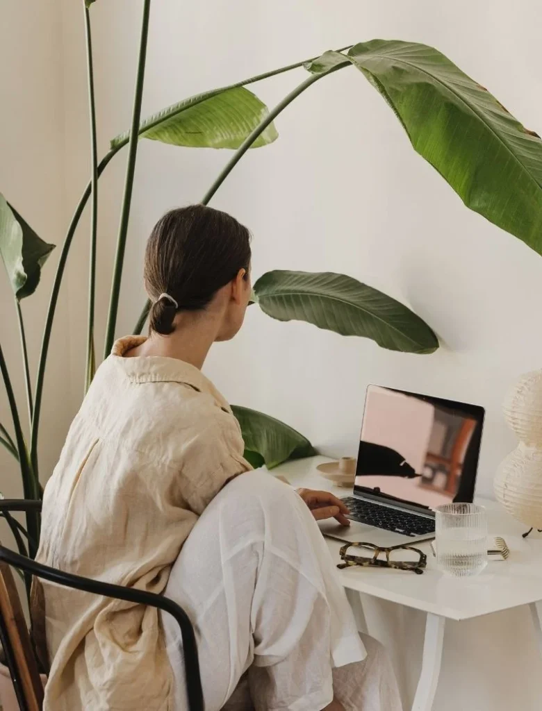 woman looking at her computer screen: what your ai conversation reveals about you