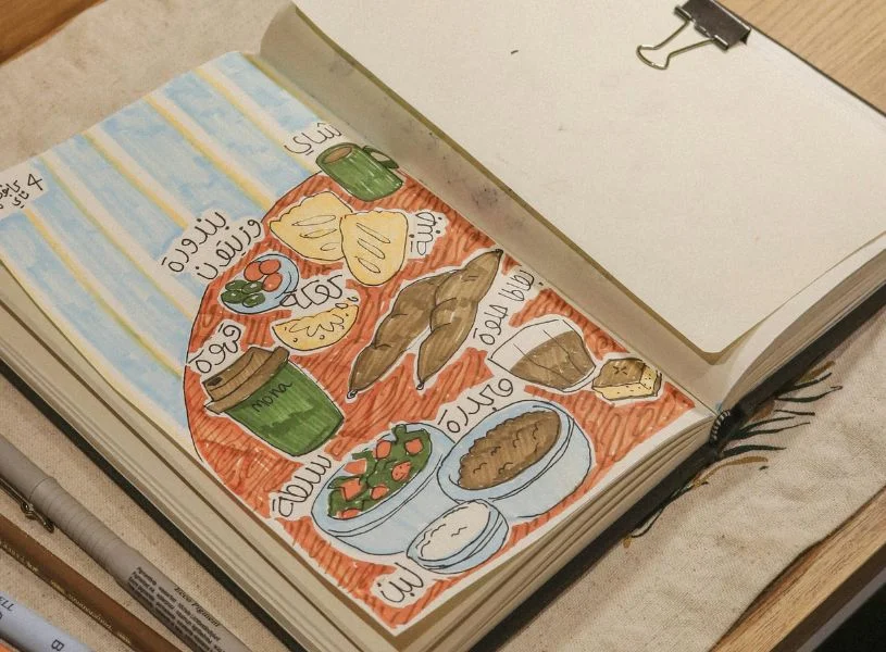 art journaling page
