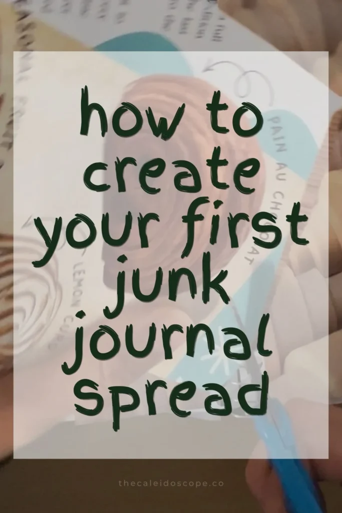 how to create your first junk journal spread